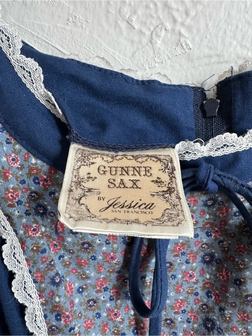 Vintage 1970s Gunne Sax Calico Floral Midi Dress and Matching Bolero Set